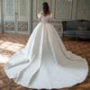 Vestido de Novia de un Hombro 2026 Estilo Nuevo Novia Satín Simple y Elegante Estilo Bosque Corte Entallado Temperamento Soñador Vestido de Novia con Cola Verano