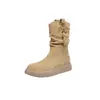 2026 Nuevas Botas de Mujer Estilo Retro Maillard Primavera/Otoño con Borlas Suela Gruesa Apilada Zapatos Individuales de Mujer Cómodos Antideslizantes Suela Suave