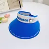 Sombrero de Sol para Niños Dibujos Animados Niñas Niños Verano Protección Solar Protección UV Parte Superior Vacía Sombrero de Sol Sombrero de Sol para Exteriores