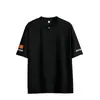 Camiseta de Manga Corta para Hombre, Nueva Tendencia de Verano Holgada Simple Casual Versátil Estudiante Joven Top, Estilo Corto de Moda Liso