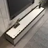 Alfombrilla para Mesa de Gabinete de TV Estilo Minimalista, Alfombrilla de Protección para Encimera de Barra Lateral de Comedor de Lujo Ligero de Gama Alta, Nuevo Modelo 2025 Alfombrilla Anti-Suciedad para Gabinete