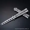 Cuchillo Mariposa Csgo Juguete Cuchillo Plegable Cuchillo Peine Cuchillo de Lanzamiento Todo Acero Sin Afilar Plegable Genial