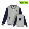 Chaqueta de Béisbol con Temática de Manga Japonesa, Uniforme de Béisbol de Manga Larga para Otoño, Chaqueta Casual Holgada Estilo Oversize para Pareja