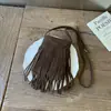 Bolsas de Nicho Transfronterizas para Mujer 2025 Nuevo Verano Vintage Mate Bolso Cruzado Estilo Coreano Más Vendido Ins Bolso con Borlas
