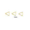 Acero Inoxidable Triángulo Hueco Galvanoplastia al Vacío Colgantes Pequeños Triangulares Accesorios para Ropa Accesorios para Joyería En Stock