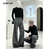 Pantalones de Traje Casual de Alta Gama con Caída Estilo Hong Kong para Hombre Otoño 2026 Versátiles Pierna Larga Rectos Modernos