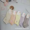 Meias invisíveis de malha respirável novas para primavera e verão, grade de nuvens, beleza, meias de cintura baixa, alta elasticidade, meias esportivas de cintura curta, atacado