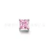 Jiangtitanium F136 Aleación de Titanio Joyería Cabeza Cuadrada Incrustada con Circonita G23 Aleación de Titanio Body Piercing Joyería Pendientes
