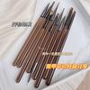 Set de Herramientas de Pluma para Arte de Uñas Pincel Difuminado Degradado Pintado Pluma de Tracción Cabeza Redonda Pluma de Fototerapia Francesa para Salones de Uñas