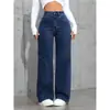 2026 AliExpress Verão Mais Vendidos Moda Feminina Casual Jeans de Cor Sólida Versátil para o Trabalho Tendência Calças Compridas Em Estoque