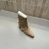 Botines Cuadrados Estilo Coreano para Mujer 2026 Moda Versátil Tendencia Coreana Nuevo Estilo Otoño/Invierno Correa Doble Hebilla Tacón Medio Botas de Moda