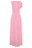 Vestido de gala de moda simple y elegante 2026 transfronterizo estilo europeo y americano primavera-verano nuevo vestido largo de estilo socialité para mujer en verde