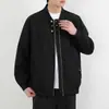 Chaqueta de estilo americano de moda con cuello alto tipo bomber para hombre, delgada para primavera y otoño, versátil, funcional, ropa de trabajo, abrigo casual, chaqueta de béisbol