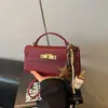 Bolsa pequena retalhada retrô transfronteiriça para mulheres, nova bolsa de mão de alto padrão color-blocking, bolsa de ombro e transversal para o dia a dia, moderna