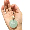 Llavero Tallado de Doble Cara Encanto para Bolsa Encanto Colgante de Jade Lanyard para Teléfono Colgante de Llavero Mayoreo