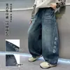 Ropa para niños, pantalones de otoño para niños, nueva colección otoño/invierno 2026, jeans de pierna recta para niños mayores, pantalones largos de otoño para niños