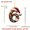 Nuevas Decoraciones Navideñas Transfronterizas, Adornos, Colgantes para Coche, Decoraciones Personalizadas para Espejo Retrovisor, Árbol de Navidad