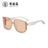 Jamie 910 Gafas Poligonales de Estilo Europeo y Americano Nuevas Gafas de Sol Curvas de PC Parasol para Exteriores Gafas de Sol de Gama Alta