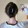 Herramienta para peinar moños despeinados Peine 2025 Nuevo Pasador Fijo en Forma de U de Cuatro Dientes para Recoger Cabello Suelto Accesorio para el Cabello