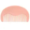 Peine de media luna de alta gama para flequillo color macarrón, lindo y portátil, peine de dientes finos, color sólido, regalo para mejores amigas, peine para peinar el cabello