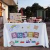Barraca de mercado noturno toalha de mesa especial layout externo pano publicitário barraca de mercado celebridade da internet pano pendurado para carro placa toalha de mesa personalização