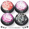 Pegatinas para uñas de网红 color mágico láser lentejuelas mixtas de 1+2+3 mm al por mayor Pegamento para esmalte de uñas gota material de maquillaje