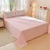 Sábana Bajera de Algodón de Fibra Larga de Xinjiang, Sábana Ajustable, Pieza Única, Algodón Puro, Todo Algodón, Individual, Doble, Dormitorio Estudiantil, Funda Nórdica, Funda de Almohada, Juego de Tres Piezas