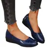 Venta al por mayor transfronteriza de zapatos planos de talla grande, listos para enviar, de la nueva colección primavera 2026 para mujer, con diseño slip-on, punta poco profunda y suela suave