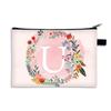 Bolsa Cosmética Estampada a Doble Cara con Letras A- Z Transfronteriza Patrón de Letras Bolsa con Cremallera Bolsa de Muestra Bolsa de Almacenamiento para Viaje