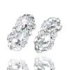 Accesorios de novia creativos de nivel europeo y americano, hebilla de zapato de diamante de agua de cristal, accesorios desmontables para zapatos de novia DIY