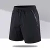 Shorts de Verão Masculino Seda de Gelo Fino Secagem Rápida Calças Casuais para Homens e Mulheres Moda Esportiva Solto Respirável Cinco Pontos Areia
