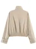 Nueva chaqueta bomber corta holgada de estilo japonés y coreano, informal, con cuello alto y dobladillo elástico, para comercio exterior transfronterizo.