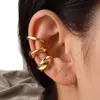Aretes de clip en forma de C con diamantes de imitación transfronterizos europeos y americanos, elegantes y sofisticados, compactos, juego de tres piezas de ear cuffs