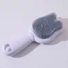 Cepillo de Silicona para Champú de Bebé Transfronterizo Peine Masajeador del Cuero Cabelludo del Bebé Cepillo Suave de Silicona para Limpieza de Bebé