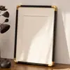 Nuevo Marco de Fotos de Cobre con Esquinas Estilo Chino Hecho a Medida Cualquier Tamaño Pintura Caligráfica Marco Exterior Colgante de Pared Marco para Pintura China Marco Vacío Sensación de Enmarcado