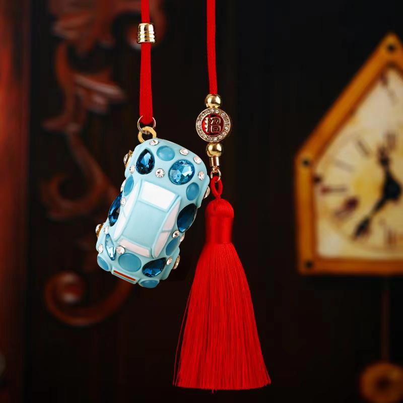 招财车挂甲壳虫蓝色