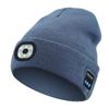 Correr de noche al aire libre pesca nocturna iluminación luminosa linterna frontal LED gorra con música suministro transfronterizo gorra con lámpara y auriculares bluetooth inalámbricos