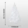 Decoraciones de Navidad En Stock Árbol de Navidad Cifrado Árbol de Navidad Blanco de PVC Árbol de Estudio Ventana Adorno para Fiesta en Casa