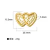 Xi Yin Transfronterizo Europa y América ins Moda Personalidad Hip Hop Colgante Perforado Cobre Microincrustado Circonita Colgante de Cobre de 26 Letras