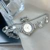 Reloj de pulsera extraíble para mujer, con diseño explosivo de flores, mariposas, hojas y diamantes, de cuarzo, con ajuste libre.