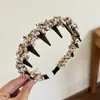 Simples Faixa de Cabelo Ondulada com Dentes Estilo Coreano para Mulheres, Especificamente para Lavar o Rosto, Uso Diário, Faixa de Cabelo Alta, Acessório de Cabelo de Luxo