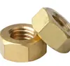 Fabricante Original Tuercas Hexagonales de Latón H59, Tapas Hexagonales Externas para Tornillos M1-M24, Tuercas de Cobre, Tapas Hexagonales para Tornillos