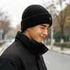 Chapéu de Lã Tricotado Versátil Feminino para Outono e Inverno, Circunferência da Cabeça Grande, Proteção Quente para Ouvidos, Chapéu Slouchy Espessado com Forro de Fleece