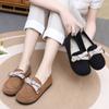 Mocasines para Mujer 2026 Primavera y Otoño Nuevo Estilo Moño Mocasines Planos Suela Suave Slip-On Zapatos Birkenstock para Mujer