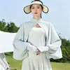 Chal Jck con Protección Solar para Mujer, Estilo Verano, Cubre-Ropa Anti-UV para Ciclismo, Ropa Exterior Deportiva, Ropa de Protección Solar, Estilo Femenino Transpirable