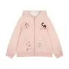 Sudaderas con Capucha de Retazos de Encaje Dulce con Tirantes y Estampado de Dibujos Animados para Niñas Amybaby Primavera 2026 Nuevas