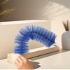 Brocha abanico cepillo para polvo cepillo para desagüe cepillo para limpiar persianas de ventana de pantalla cepillo de limpieza flexible plumero para polvo de sofá del hogar