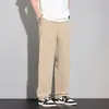 Pantalones Finos de Verano para Hombre 2026, Pantalones Rectos, Pantalones Largos Frescos y Holgados, Nuevos Pantalones Casuales de Algodón para Hombre