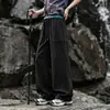 Calças de trilha estilo workwear americano para homens, modelo fino de verão 2026, novas calças compridas esportivas casuais largas, suporta impressão