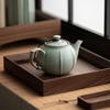 Conjunto de Chá Dehua Tianqing Feijão Amarelo Bule Ruyao Peças Abertas Bule Retrô Conjunto de Chá Kung Fu Casa Escritório Grande Capacidade